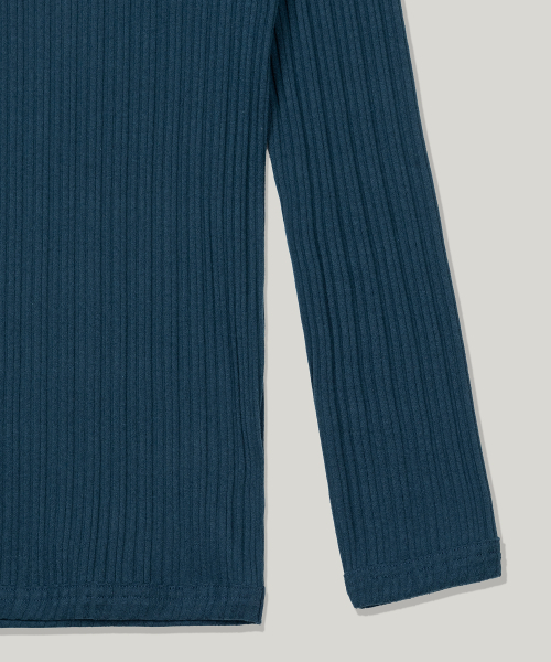 FLAWSROOM（フローズルーム）の「Ribbed Slim Long Sleeve [BLUISH GREEN]（Tシャツ/カットソー・メンズ・その他・MEDIUM/LARGE）」の3枚目の写真
