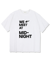 MIDNIGHT12AM（ミッドナイト12エーエム）の「Wemeetmidnight short sleeve t-shirt white（Tシャツ/カットソー）」