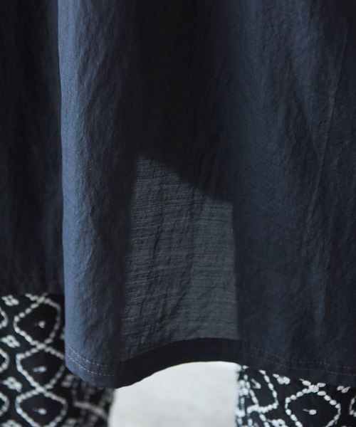 yuni(ユニ )の「100/1Cotton/Cupra gather sleeves ワンピース(ワンピース・レディース・ブラック/グレー/ブルー・FREE)」の19枚目の写真