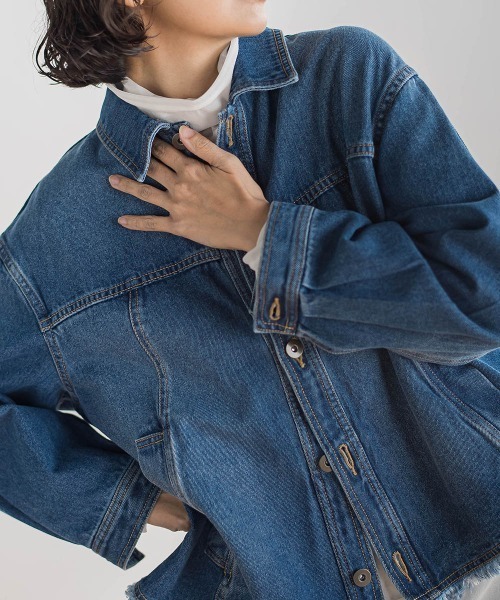 la.f…(ラエフ)の「シアー切り替えカットソー(Tシャツ/カットソー・レディース・ブラック/ホワイト/ベージュ・9号/11号/7号)」の6枚目の写真
