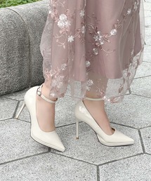 Retica（レティカ）の「結婚式 パンプス 歩きやすい ストラップあり エナメル シンプルパンプス (11cmヒール)（パンプス）」