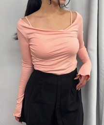 Lots of Love | 【2026SS】オフショルリブトップス(Tシャツ/カットソー)