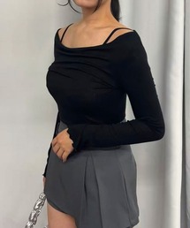 Lots of Love（ロッツオブラブ）の「【2026SS】オフショルリブトップス（Tシャツ/カットソー）」