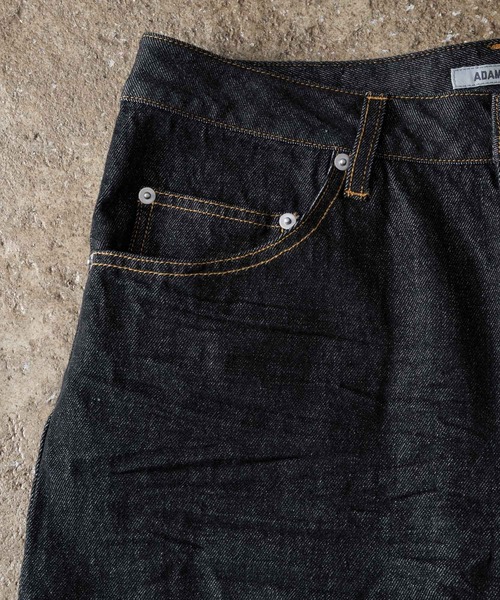 ADAMASTE（アダマスト）の「Skeleton Heart Logo Buggy Rigid  Denim Pants - スケルトンハートロゴバギーリジットデニムパンツ（デニムパンツ・メンズ・ブラック/インディゴブルー・MEDIUM/LARGE）」の21枚目の写真