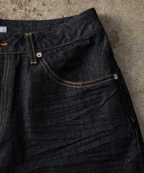 ADAMASTE（アダマスト）の「Skeleton Heart Logo Buggy Rigid  Denim Pants - スケルトンハートロゴバギーリジットデニムパンツ（デニムパンツ・メンズ・ブラック/インディゴブルー・MEDIUM/LARGE）」の22枚目の写真