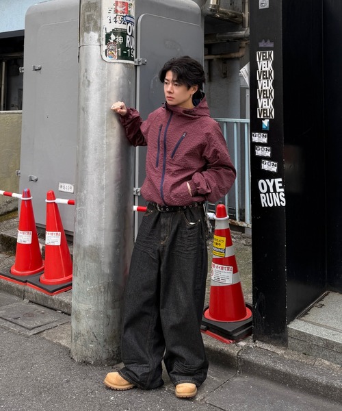 ADAMASTE（アダマスト）の「Skeleton Heart Logo Buggy Rigid  Denim Pants - スケルトンハートロゴバギーリジットデニムパンツ（デニムパンツ・メンズ・ブラック/インディゴブルー・MEDIUM/LARGE）」の13枚目の写真