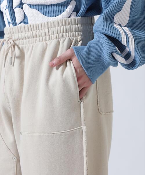 B'2nd(ビーセカンド)の「RENOVA/レノバ DOUBLE KNEE SWEAT PANTS ダブルニー スウェットパンツ(スウェットパンツ・メンズ・ベージュ/ブラック/グレー・1/3)」の18枚目の写真