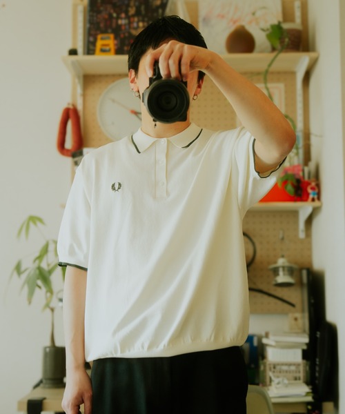 單條紋飾邊夏季針織POLO衫