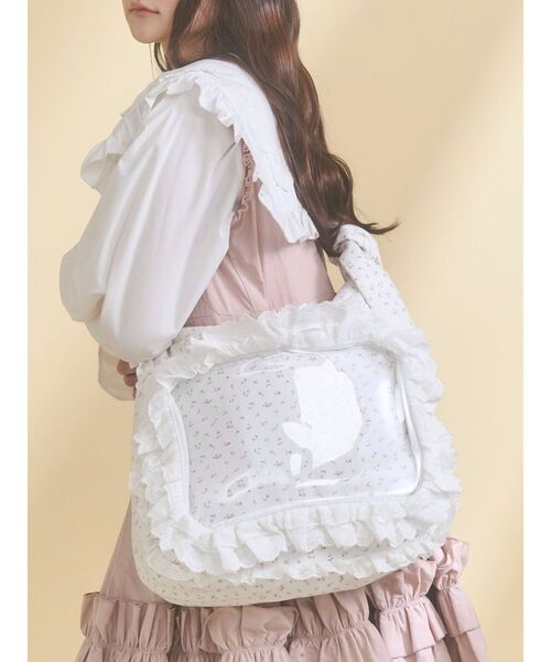 merry jenny（メリージェニー）の「frill frillぬい活バッグ（ショルダーバッグ・レディース・レッド/ブルー/オフホワイト/ピンク・FREE）」の3枚目の写真