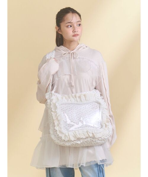 merry jenny（メリージェニー）の「frill frillぬい活バッグ（ショルダーバッグ・レディース・レッド/ブルー/オフホワイト/ピンク・FREE）」の15枚目の写真