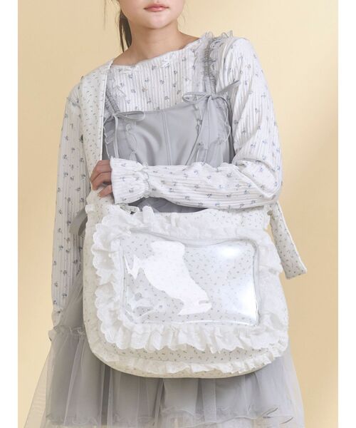 merry jenny（メリージェニー）の「frill frillぬい活バッグ（ショルダーバッグ・レディース・レッド/ブルー/オフホワイト/ピンク・FREE）」の19枚目の写真