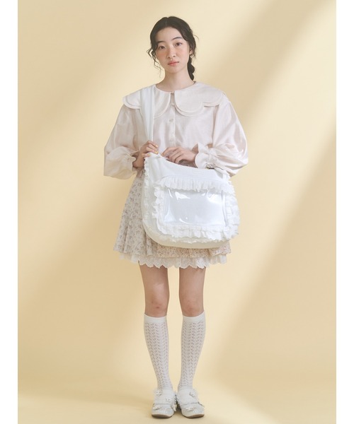 merry jenny(メリージェニー)の「frill frillぬい活バッグ(ショルダーバッグ・レディース・レッド/ブルー/オフホワイト/ピンク・FREE)」の6枚目の写真