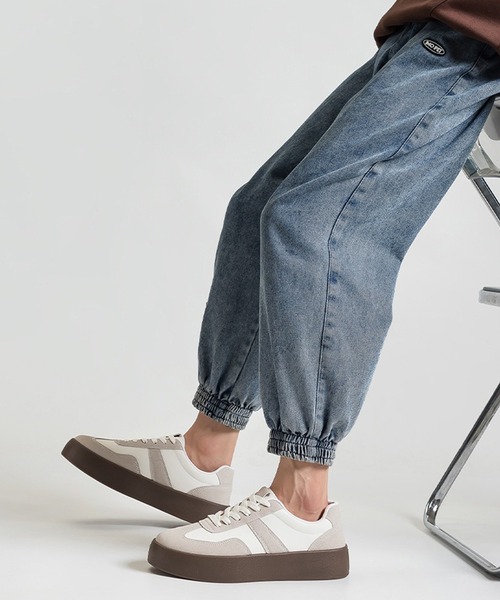 WESTBOY（ウエストボーイ）の「厚底 ローカット ジャーマントレーナー スニーカー WO25W15SH05（スニーカー・メンズ・ブラック/ホワイト/ブラウン・41/44/43/42）」の10枚目の写真