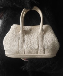 me+em select（ミームセレクト）の「【 ショルダーにできる２WAY 】テディボアミニショルダーバッグ ／ teddy boa mini shoulder bag（ハンドバッグ）」