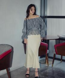 NATURAL BEAUTY BASIC | ◇バイアスサテンナロースカート(スカート)