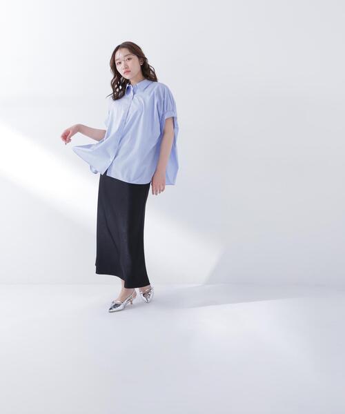 NATURAL BEAUTY BASIC（ナチュラルビューティーベーシック）の「◇バイアスサテンナロースカート（スカート・レディース・オフホワイト/イエロー/ブラウン/ブラック/ホワイト系その他2・MEDIUM/P/S）」の12枚目の写真