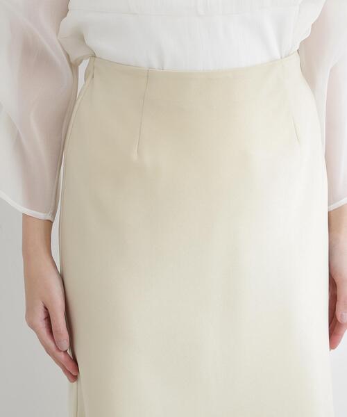 NATURAL BEAUTY BASIC（ナチュラルビューティーベーシック）の「◇バイアスサテンナロースカート（スカート・レディース・オフホワイト/イエロー/ブラウン/ブラック/ホワイト系その他2・MEDIUM/P/S）」の9枚目の写真