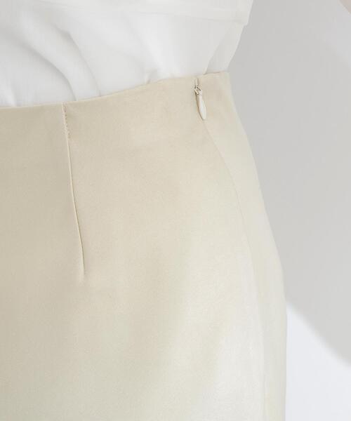NATURAL BEAUTY BASIC（ナチュラルビューティーベーシック）の「◇バイアスサテンナロースカート（スカート・レディース・オフホワイト/イエロー/ブラウン/ブラック/ホワイト系その他2・MEDIUM/P/S）」の10枚目の写真