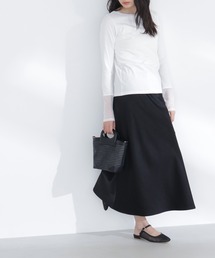 NATURAL BEAUTY BASIC | ◇バイアスサテンナロースカート(スカート)