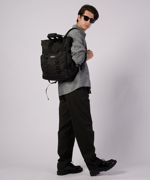 Eddie Bauer（エディーバウアー）の「コーデュラ 3WAYバッグ（バックパック/リュック・メンズ・ブラック/カーキオリーブ・F）」の16枚目の写真