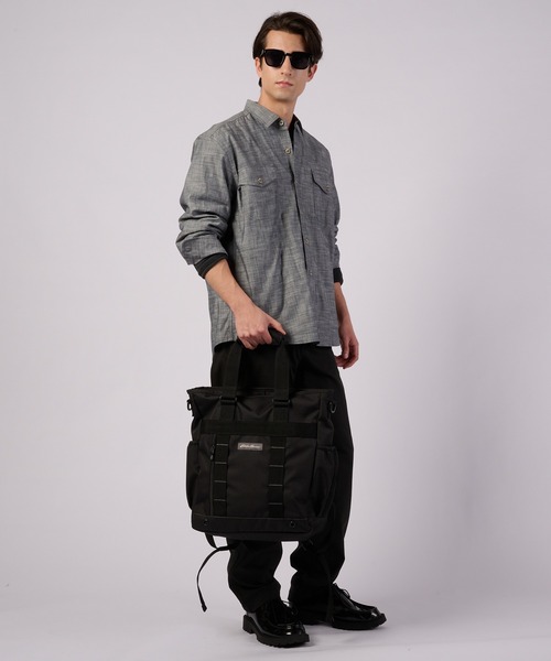 Eddie Bauer（エディーバウアー）の「コーデュラ 3WAYバッグ（バックパック/リュック・メンズ・ブラック/カーキオリーブ・F）」の17枚目の写真