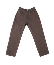 KATRINA K（カトリーナケイ）の「ユニセックスダイングカラー ワイドデニムパンツ-ブラウン（デニムパンツ）」