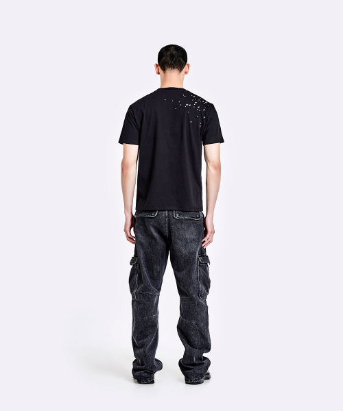 51%(フィフティーワンパーセント)の「Denim cargo pants - Washed black(デニムパンツ・メンズ・その他・L/M/S)」の3枚目の写真