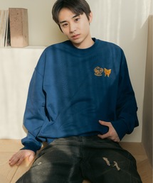 Remember.（リメンバー）の「バタフライワッペンルーズスウェット / Butterfly Emblem Loose Sweat（スウェット）」
