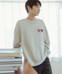 Remember.（リメンバー）の「バタフライワッペンルーズスウェット / Butterfly Emblem Loose Sweat（スウェット）」