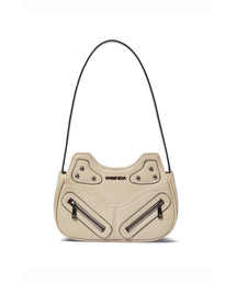 PRENDA（プレンダ）の「SUEDE LEATHER ZIPPER BAG SAND BEIGE（ショルダーバッグ）」