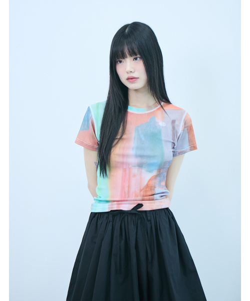 chancechance(チャンスチャンス)の「CH EMBROIDERED LOGO WOMAN T-SHIRT(RED)(Tシャツ/カットソー・レディース・その他・ONE SIZE)」の1枚目の写真