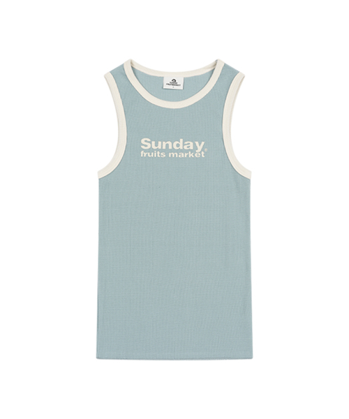SUNDAY FRUIT MARKET(サンデーフルーツマーケット)の「W)SUNDAY MARKET SLEEVELESS MINT(Tシャツ/カットソー・レディース・その他・S)」の1枚目の写真