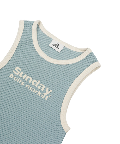 SUNDAY FRUIT MARKET(サンデーフルーツマーケット)の「W)SUNDAY MARKET SLEEVELESS MINT(Tシャツ/カットソー・レディース・その他・S)」の3枚目の写真