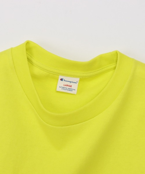 Champion(チャンピオン)の「【Champion/チャンピオン】メンズ メンズカジュアル ショートスリーブTシャツ(Tシャツ/カットソー・メンズ・ライトイエロー/ライトピンク/ライトオレンジ系・MEDIUM/X-LARGE/LARGE)」の17枚目の写真