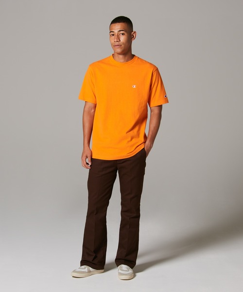Champion(チャンピオン)の「【Champion/チャンピオン】メンズ メンズカジュアル ショートスリーブTシャツ(Tシャツ/カットソー・メンズ・ライトイエロー/ライトピンク/ライトオレンジ系・MEDIUM/X-LARGE/LARGE)」の8枚目の写真
