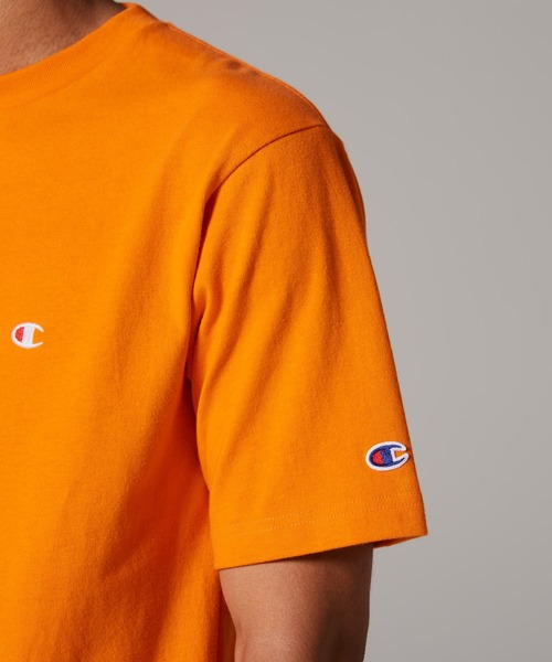 Champion(チャンピオン)の「【Champion/チャンピオン】メンズ メンズカジュアル ショートスリーブTシャツ(Tシャツ/カットソー・メンズ・ライトイエロー/ライトピンク/ライトオレンジ系・MEDIUM/X-LARGE/LARGE)」の5枚目の写真