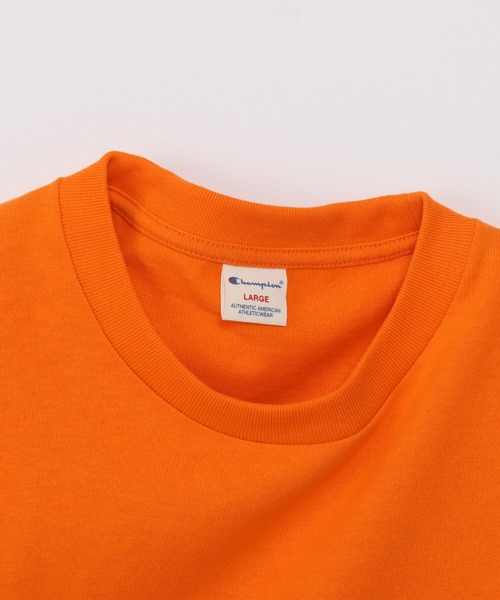 Champion(チャンピオン)の「【Champion/チャンピオン】メンズ メンズカジュアル ショートスリーブTシャツ(Tシャツ/カットソー・メンズ・ライトイエロー/ライトピンク/ライトオレンジ系・MEDIUM/X-LARGE/LARGE)」の14枚目の写真