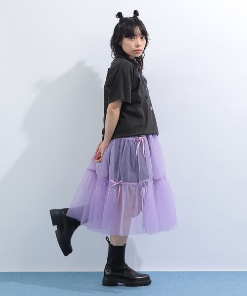 mmts（マミタス）の「BLACK CAT FACE  Tシャツ 旅行 レイヤード 洗濯可能 主役トップス ライブ（Tシャツ/カットソー・レディース・ブラック・S/M/L/XL）」の12枚目の写真