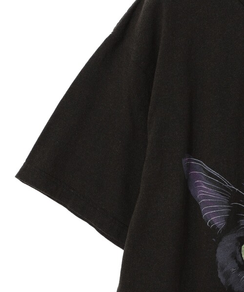 mmts（マミタス）の「BLACK CAT FACE  Tシャツ 旅行 レイヤード 洗濯可能 主役トップス ライブ（Tシャツ/カットソー・レディース・ブラック・S/M/L/XL）」の22枚目の写真