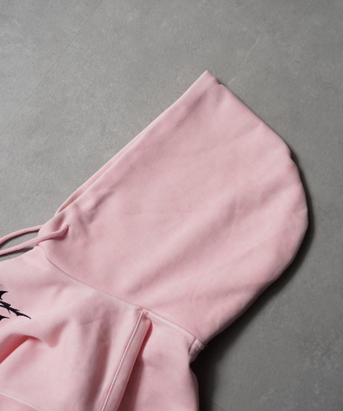 1111clothing（ワンフォークロージング）の「トライバル柄 ピグメントフーディー / Tribal Print Pigment Hoodie（パーカー・メンズ・ブラック/ピンク・M/L）」の17枚目の写真