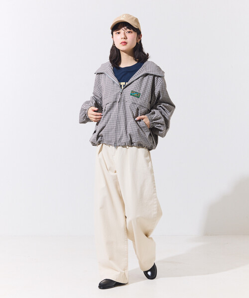 FREAK'S STORE（フリークスストア）の「Foxfire × FREAK'S STORE/フォックスファイヤー 別注 Zip Hoody/ フード付き ジップパーカー（ブルゾン・レディース・グレー/グリーン/ベージュ・ﾌﾘ-）」の6枚目の写真