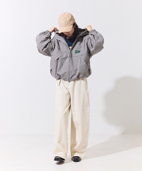 FREAK'S STORE（フリークスストア）の「Foxfire × FREAK'S STORE/フォックスファイヤー 別注 Zip Hoody/ フード付き ジップパーカー（ブルゾン・レディース・グレー/グリーン/ベージュ・ﾌﾘ-）」の9枚目の写真