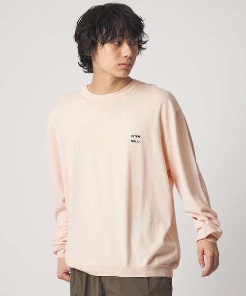 CITEN（シテン）の「＜CITEN＞コットンカシミヤニットプルオーバー（ニット/セーター・メンズ・ネイビー/ダークグレー/ライトピンク・M/L）」の3枚目の写真