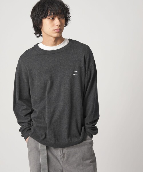 CITEN（シテン）の「＜CITEN＞コットンカシミヤニットプルオーバー（ニット/セーター・メンズ・ネイビー/ダークグレー/ライトピンク・M/L）」の14枚目の写真