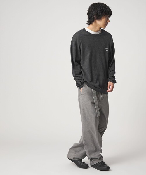 CITEN（シテン）の「＜CITEN＞コットンカシミヤニットプルオーバー（ニット/セーター・メンズ・ネイビー/ダークグレー/ライトピンク・M/L）」の15枚目の写真