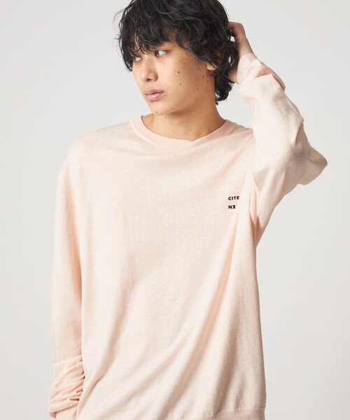 CITEN（シテン）の「＜CITEN＞コットンカシミヤニットプルオーバー（ニット/セーター・メンズ・ネイビー/ダークグレー/ライトピンク・M/L）」の16枚目の写真