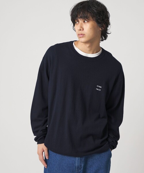 CITEN（シテン）の「＜CITEN＞コットンカシミヤニットプルオーバー（ニット/セーター・メンズ・ネイビー/ダークグレー/ライトピンク・M/L）」の18枚目の写真