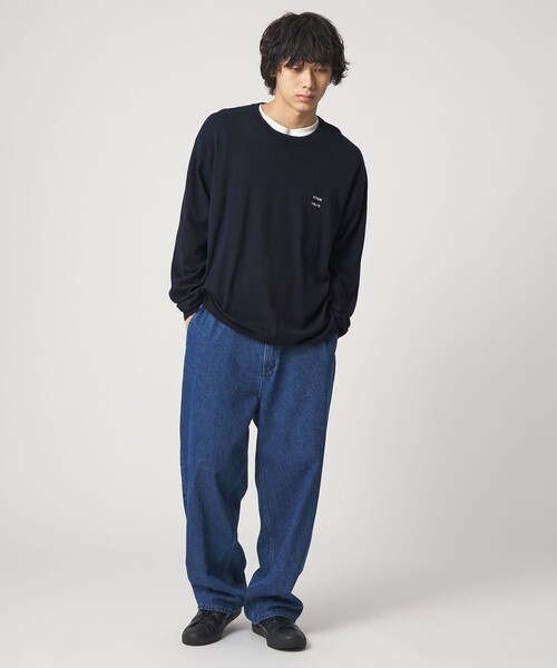 CITEN（シテン）の「＜CITEN＞コットンカシミヤニットプルオーバー（ニット/セーター・メンズ・ネイビー/ダークグレー/ライトピンク・M/L）」の19枚目の写真