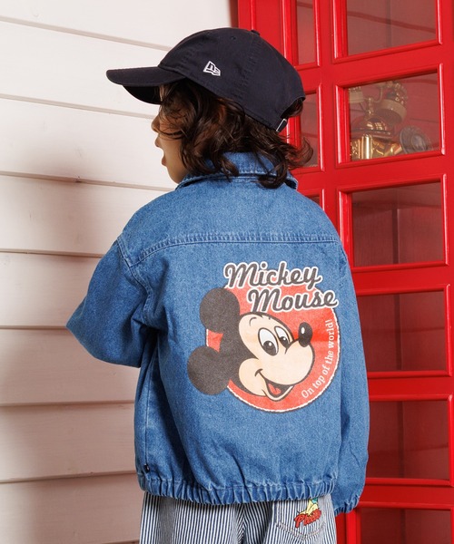 Disney(ディズニー)の「ディズニー デニムジャケット 1252K(デニムジャケット・キッズ・ブラック×レッド・100cm/110cm/120cm/130cm/140cm/90cm)」の9枚目の写真