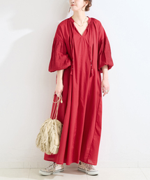 B.C STOCK（ベーセーストック）の「手洗い可   ピンタックスリーブワンピース（ワンピース）」